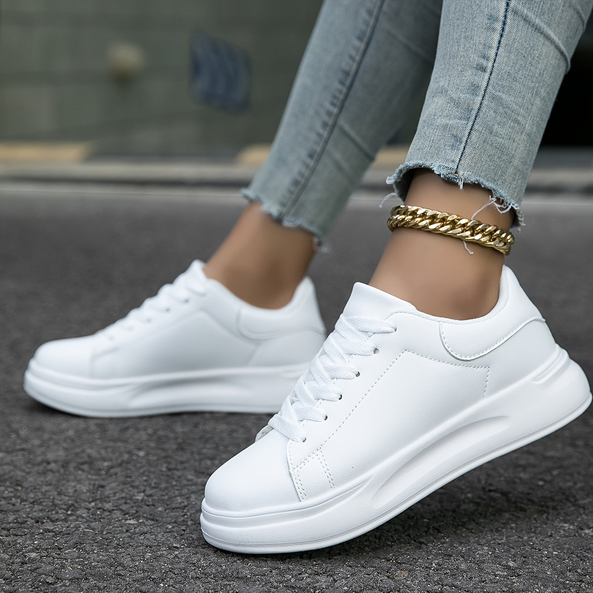 Witte Dames Sneakers | Laag Model