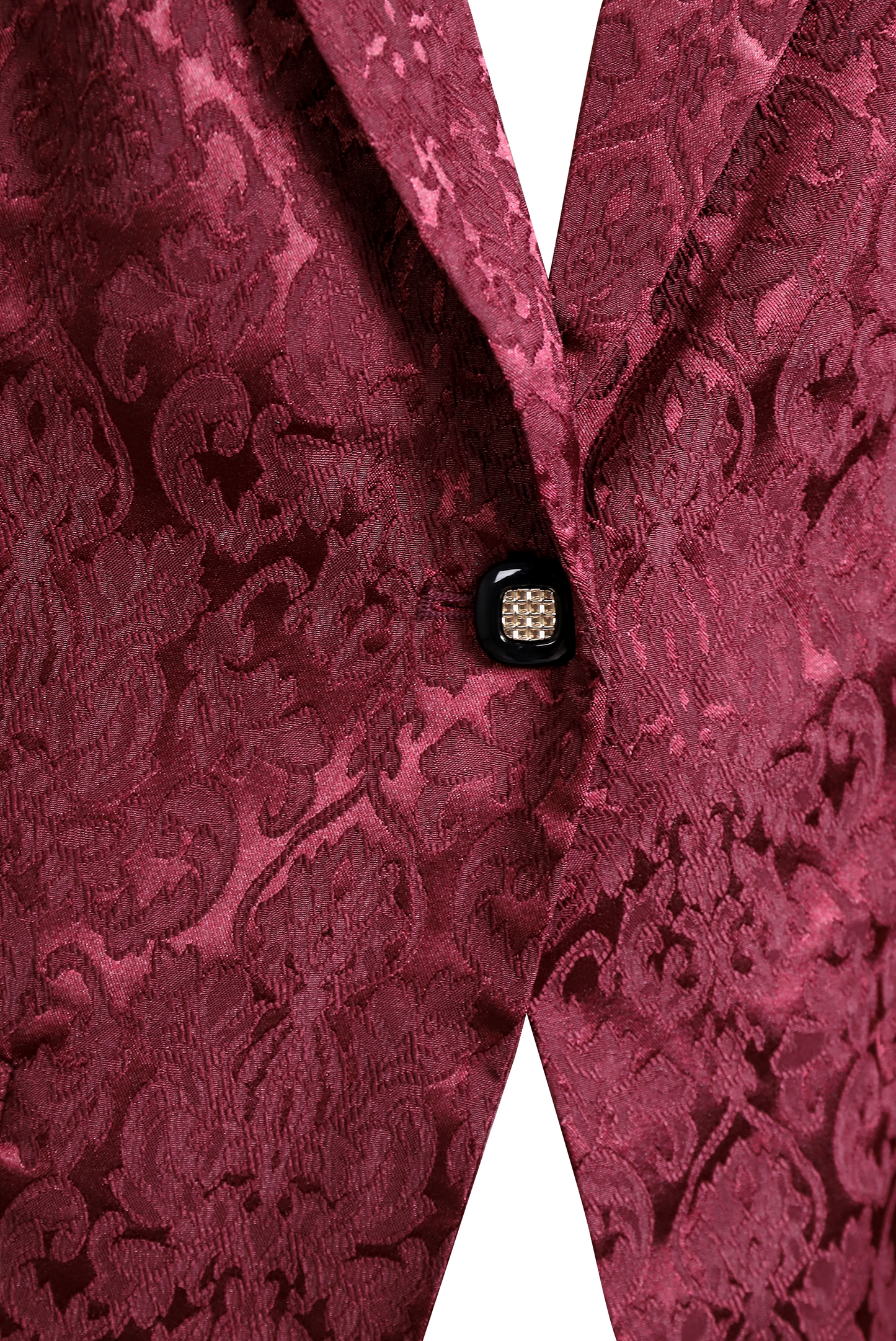 Dames Blazer Bordeaux | Jacquard & Slim Fit