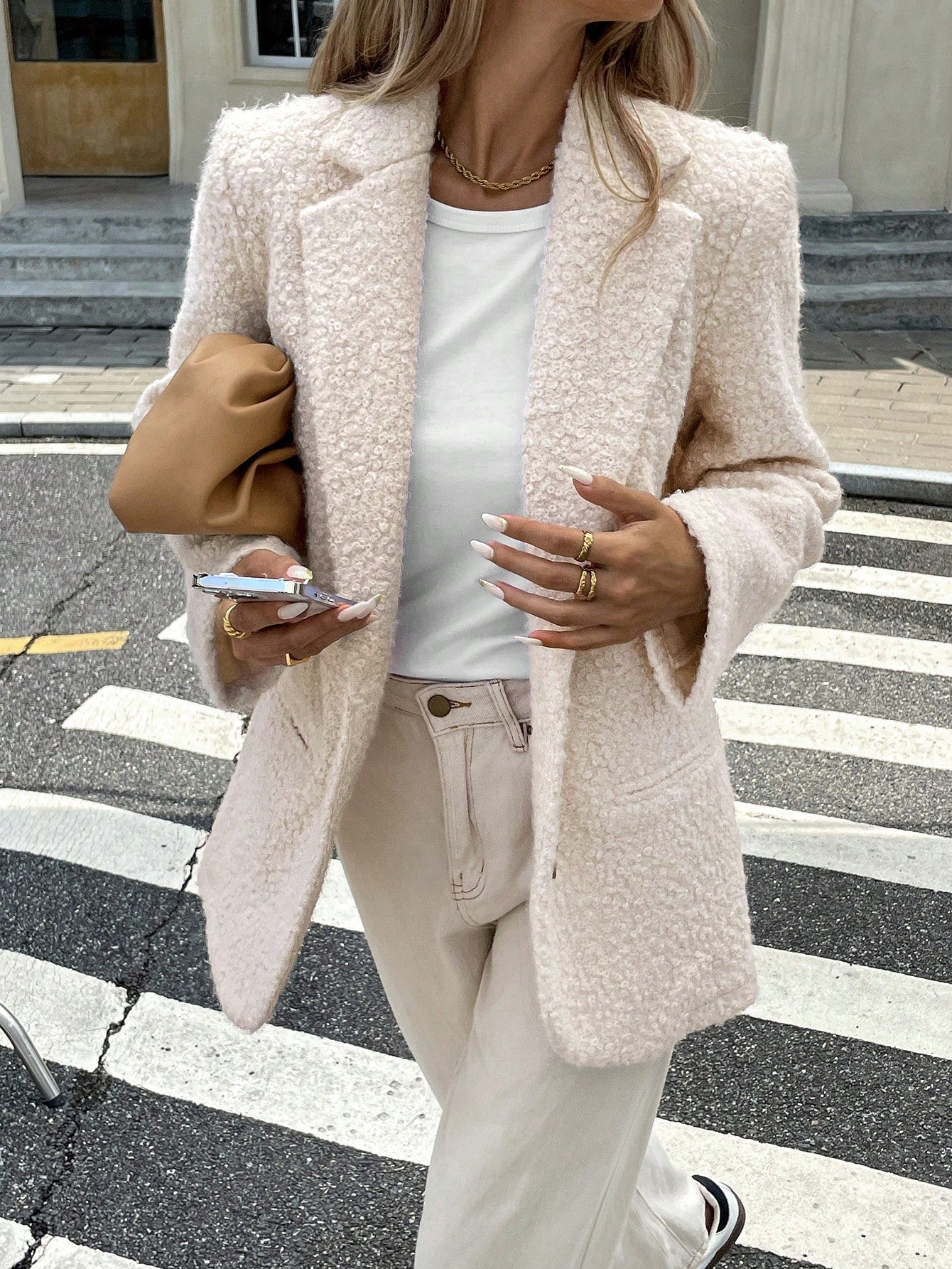 Elvire - Elegante Bouclé Blazer voor een Tijdloze Look