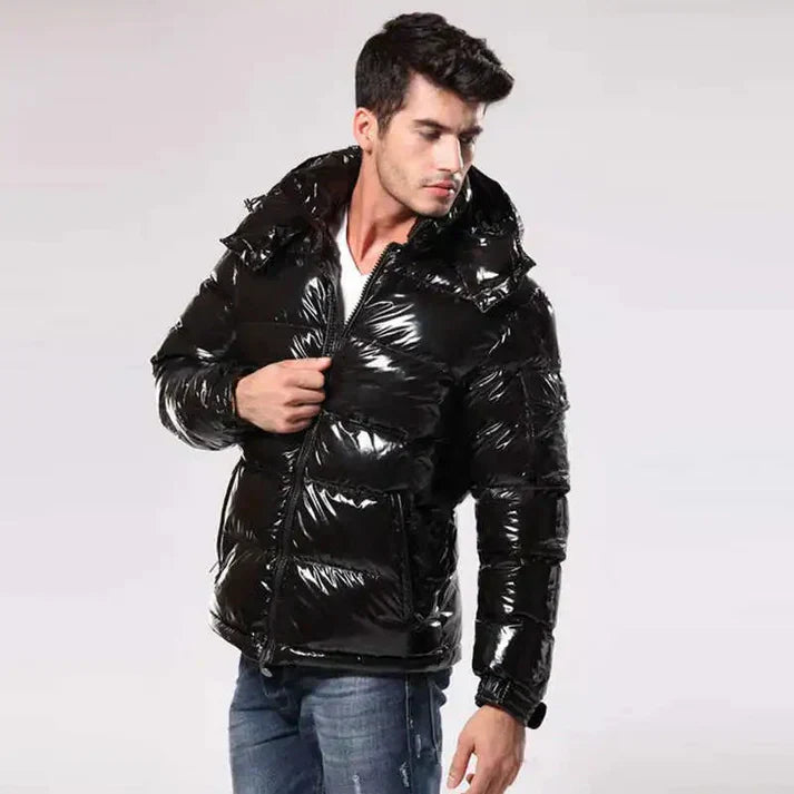 Pufferjack Heren | Glanzend & Gewatteerd Model