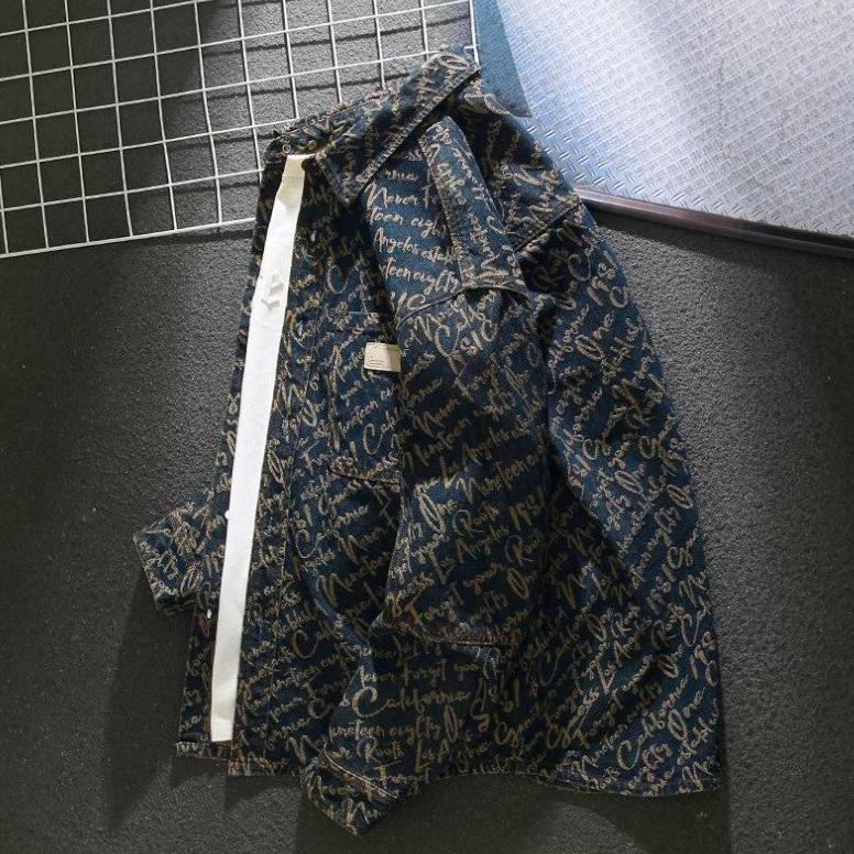 Denim Jas Heren | Spijkerjack met Print