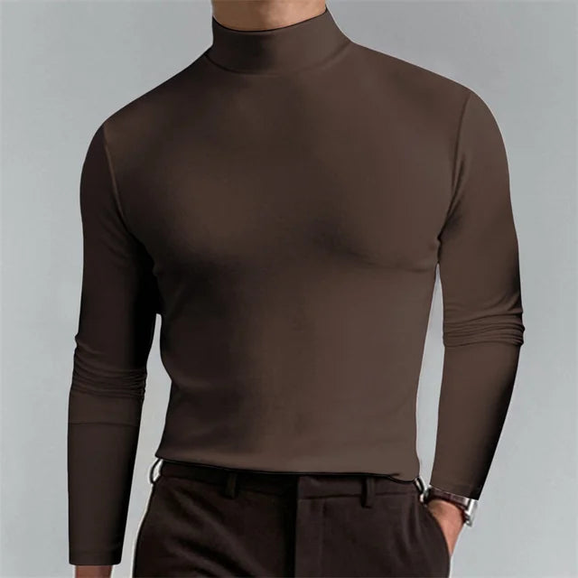 Milo Slim Fit Coltrui Heren | Lange Mouw
