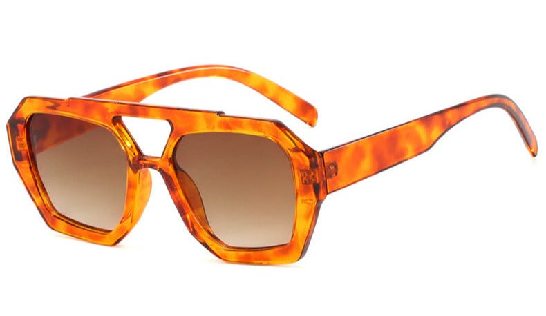 Statement Octagon Zonnebril – Fashion & Edge