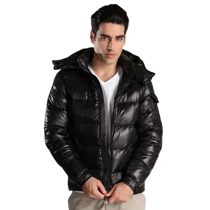 Pufferjack Heren | Glanzend & Gewatteerd Model