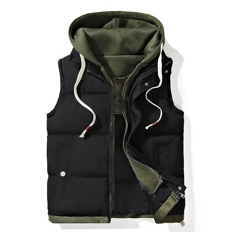 Liam | Heren Puffer Bodywarmer & Capuchon