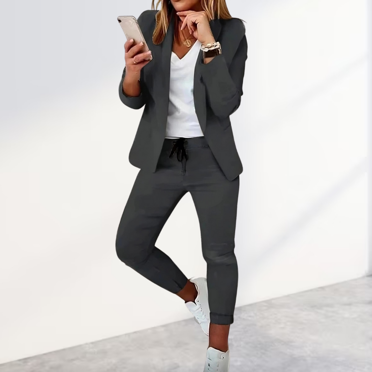 Noor Dames Pak | Blazer & Slim Fit Broek Set
