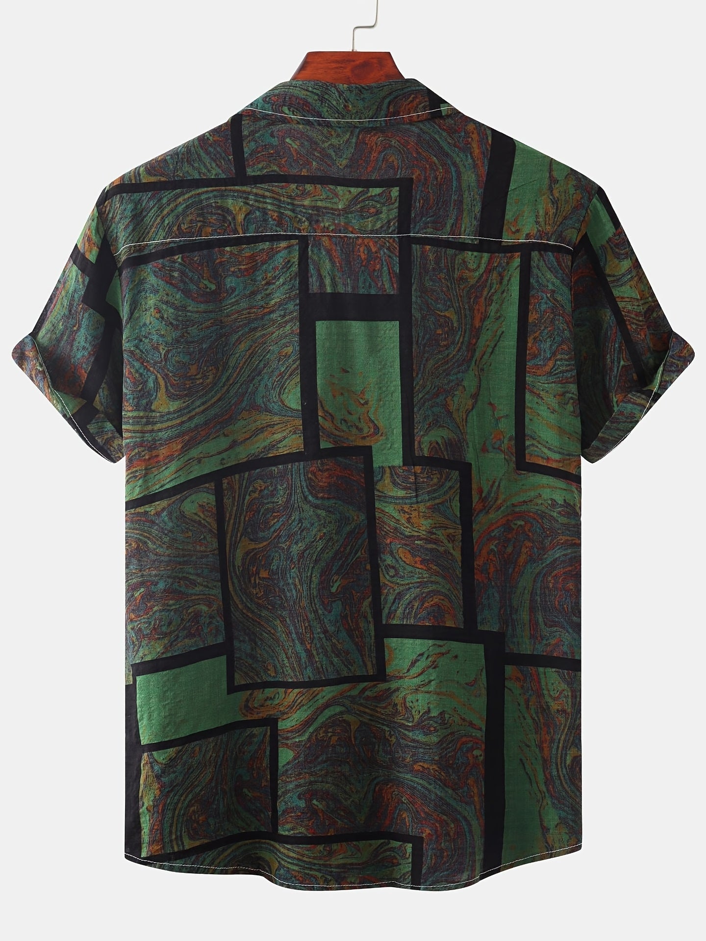 Zomers katoenen overhemd met abstract patroon
