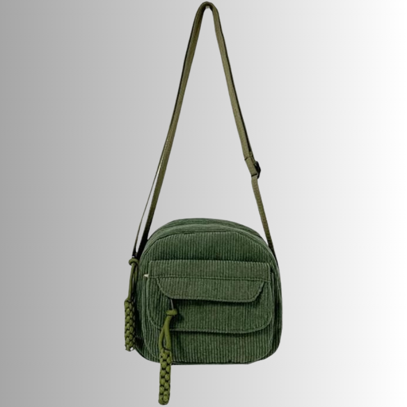 Corduroy crossbody tas dames – kleine schoudertas in zachte ribstof, meerdere kleuren