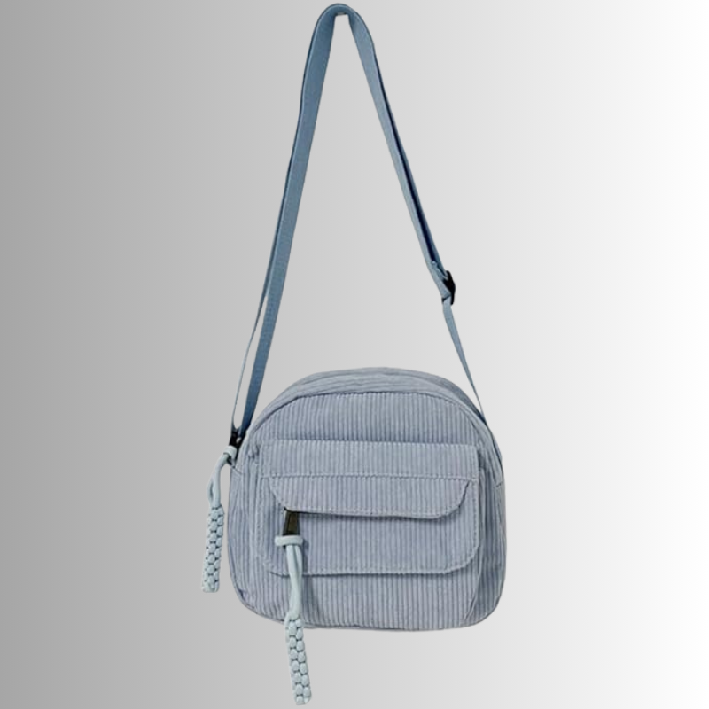 Corduroy crossbody tas dames – kleine schoudertas in zachte ribstof, meerdere kleuren