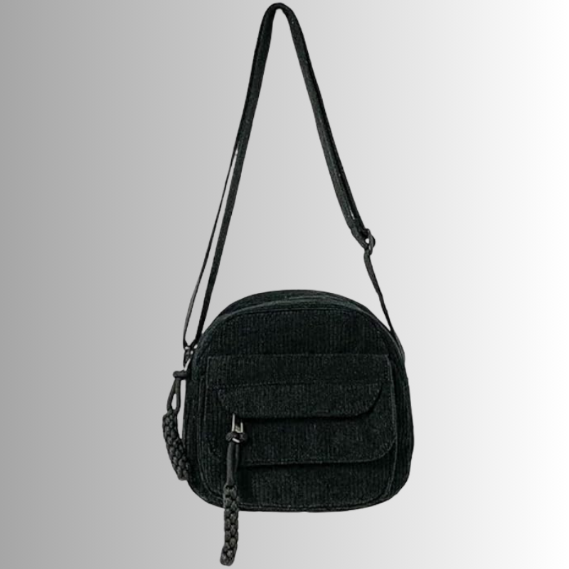 Corduroy crossbody tas dames – kleine schoudertas in zachte ribstof, meerdere kleuren