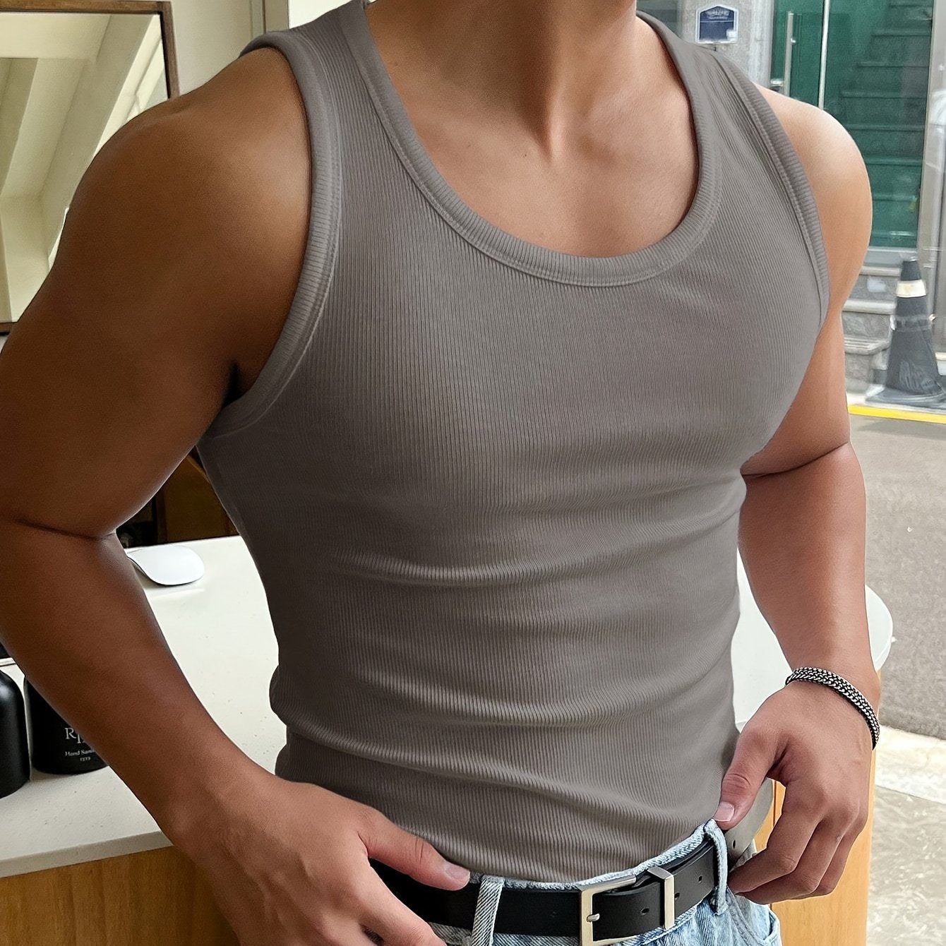 Basic Ribbed Tanktop – Licht & Comfortabel