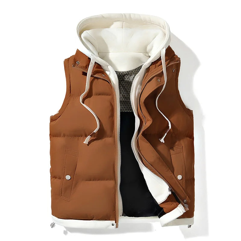 Liam | Heren Puffer Bodywarmer & Capuchon