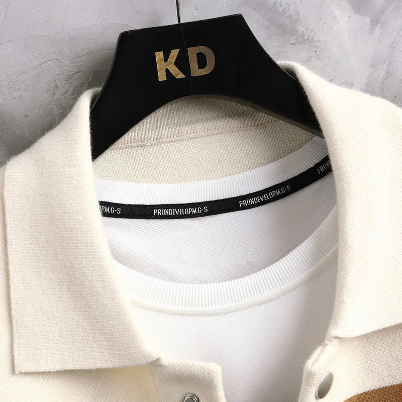 Heren Vest | Gekleurde Strepen & Knoopsluiting