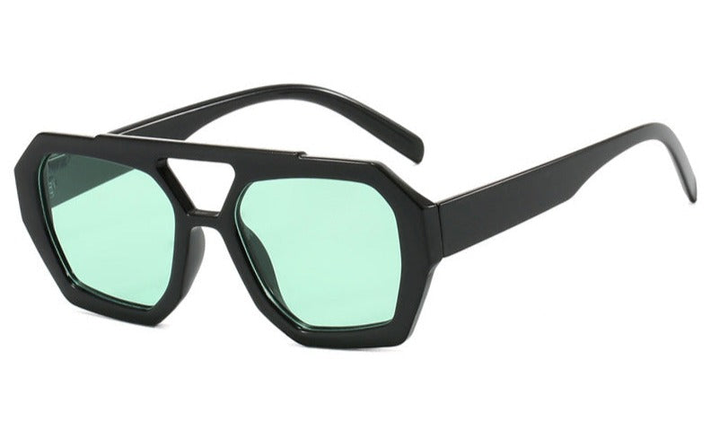 Statement Octagon Zonnebril – Fashion & Edge