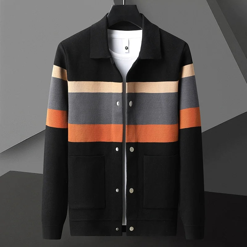 Heren Vest | Gekleurde Strepen & Knoopsluiting