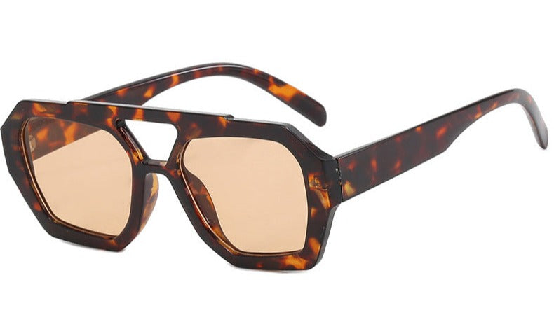 Statement Octagon Zonnebril – Fashion & Edge
