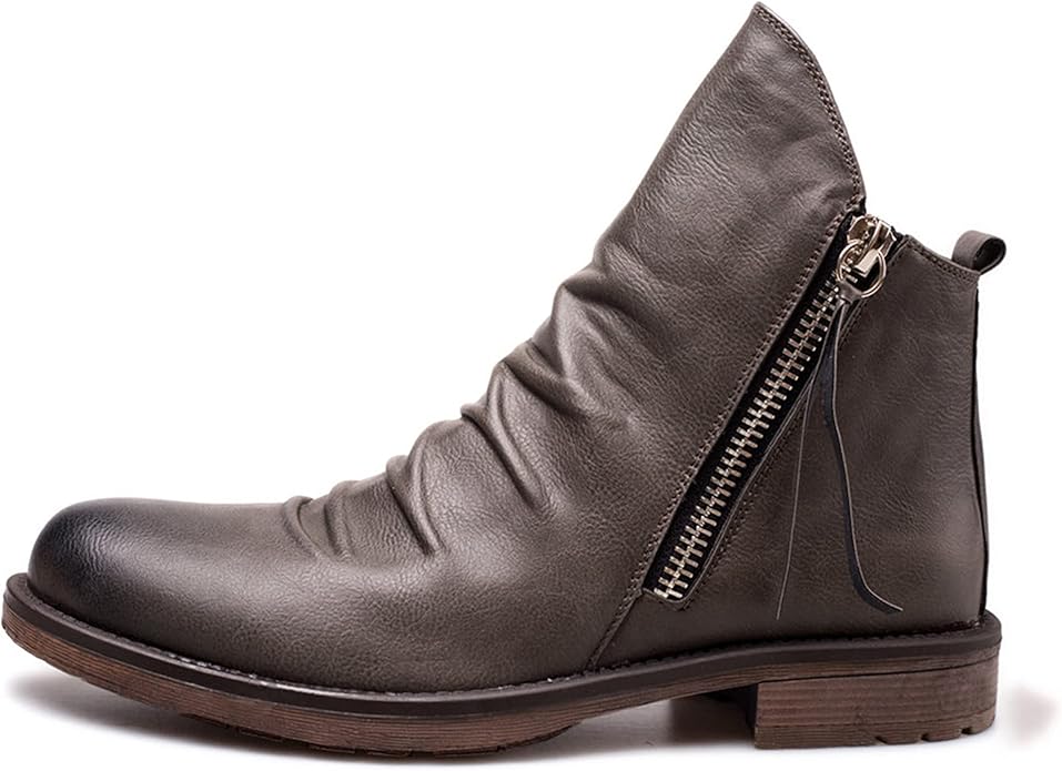 Heren Enkellaarzen | Boots met Lage Hak