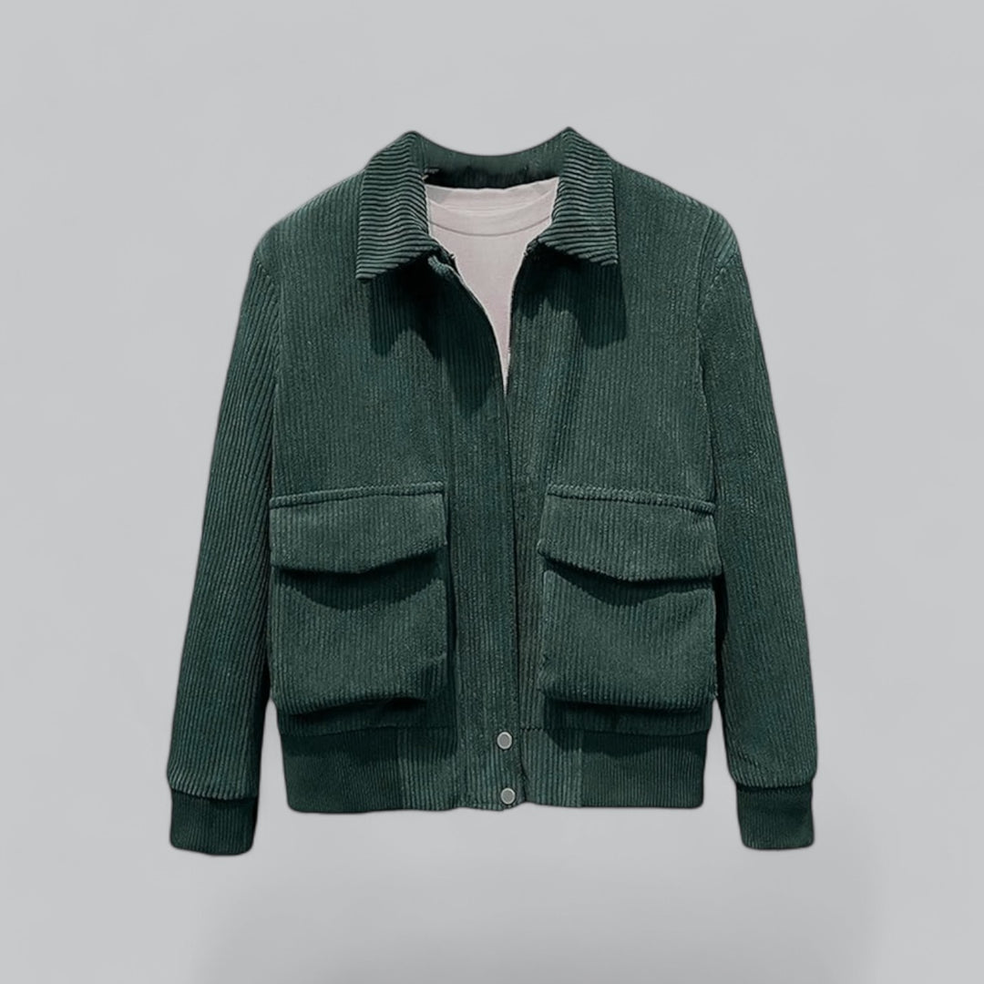 Tussenjas Heren | Corduroy & Ritssluiting