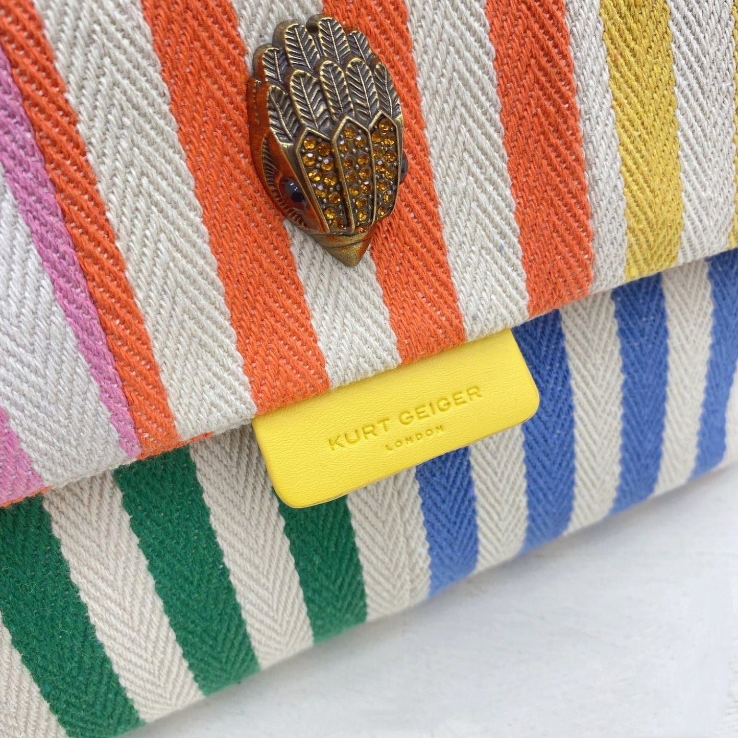 Schoudertas Dames | Gestreept & Ketting