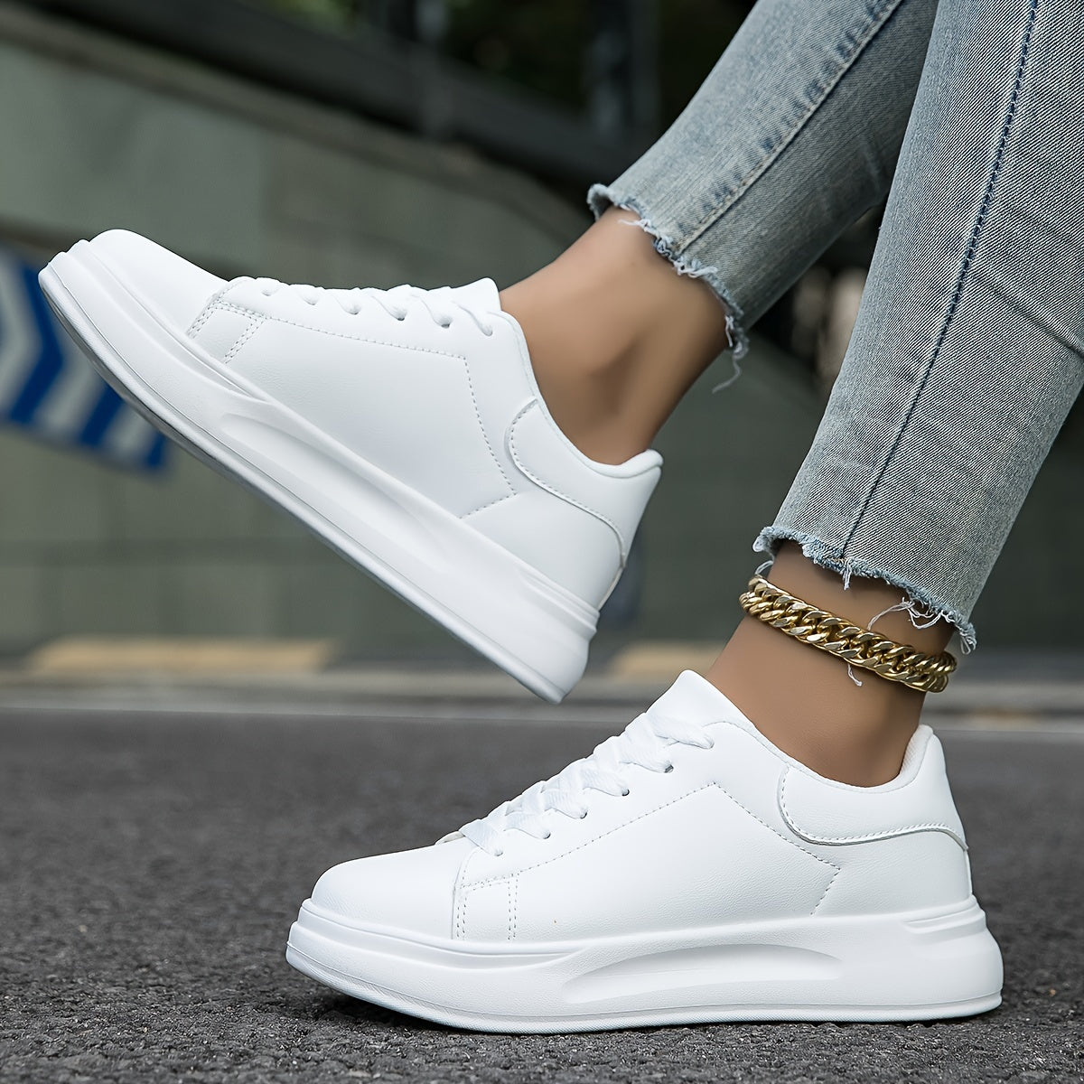 Witte Dames Sneakers | Laag Model