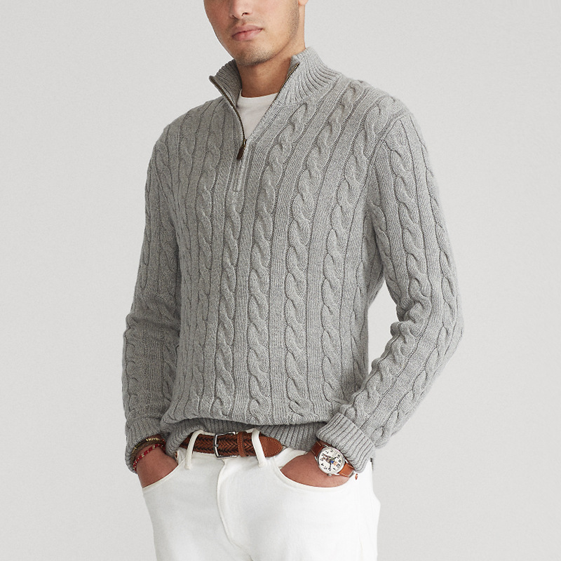 Enzo Trui Heren | Half Zip & Kabelpatroon