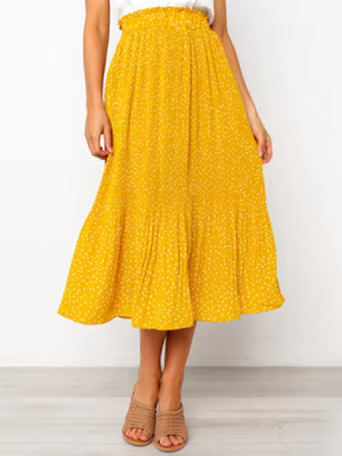 Fiorine - Zwierige Midi-Rok met Bloemenprint
