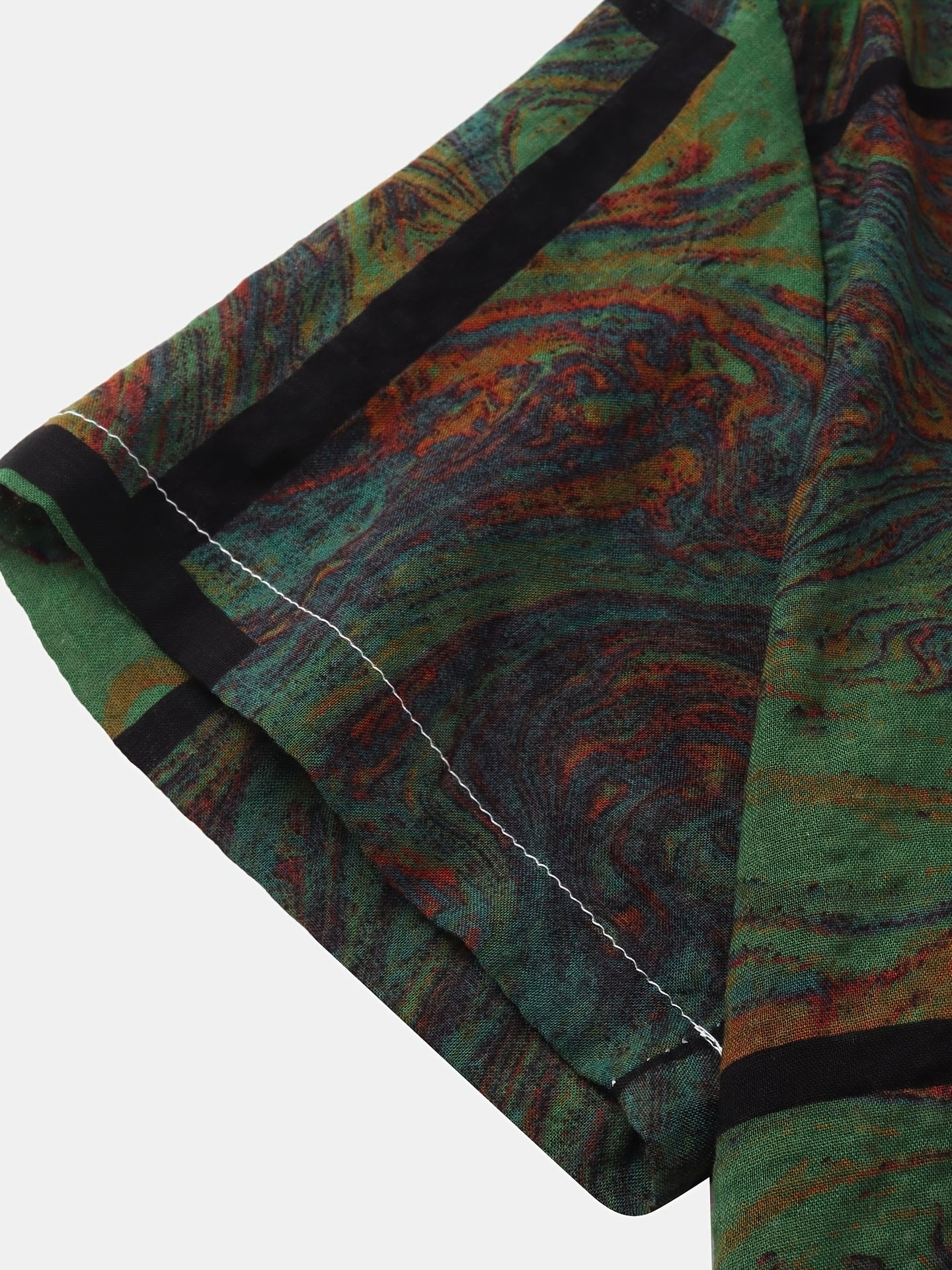 Zomers katoenen overhemd met abstract patroon