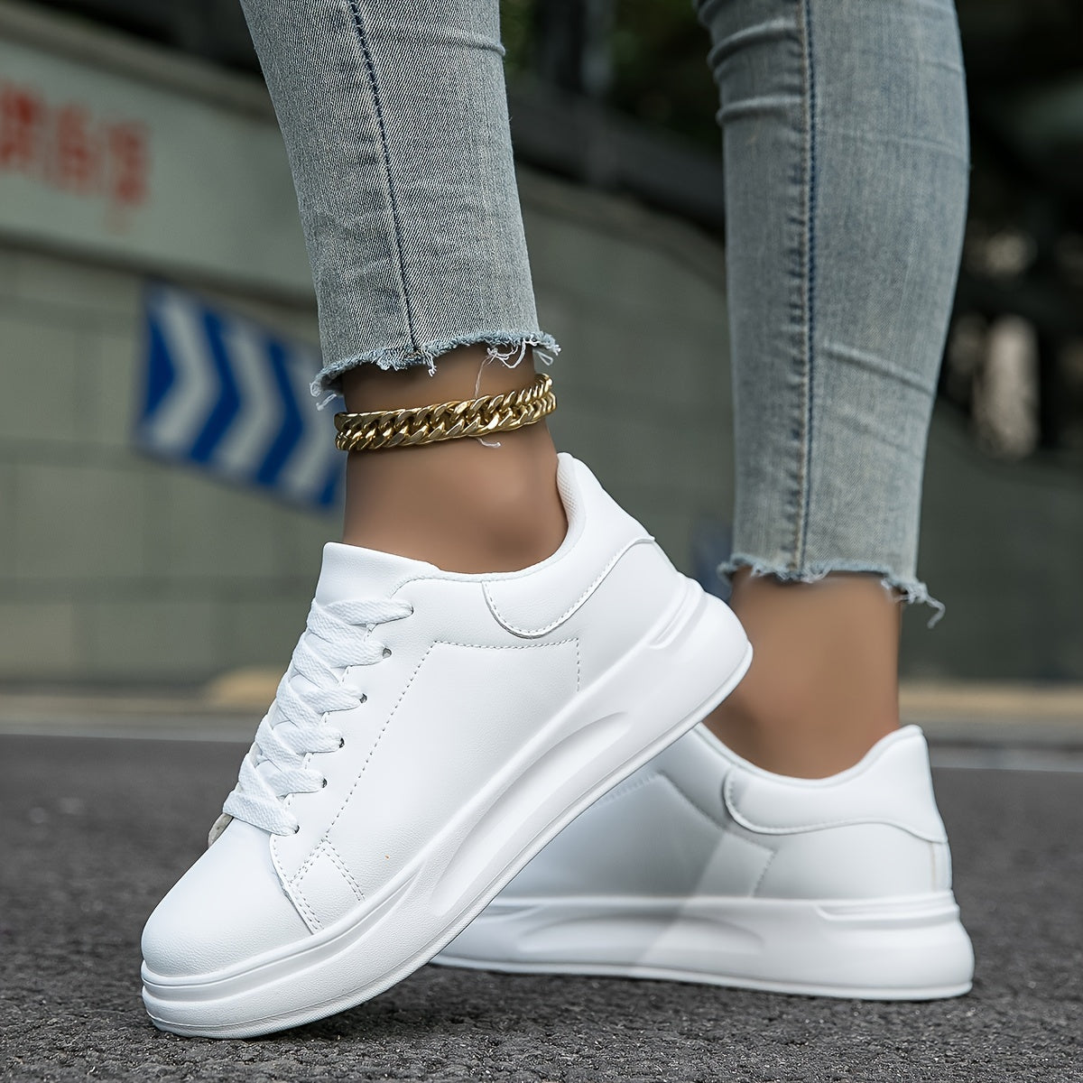 Witte Dames Sneakers | Laag Model