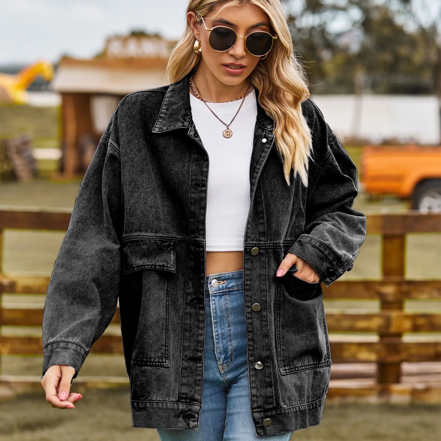 Oversized dames denim jas – Comfortabel, stijlvol en ideaal voor het voorjaar