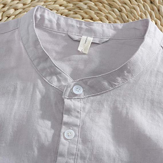 Ademend Linnen Heren Shirt – Casual & Stijlvol met Knoopsluiting T-E