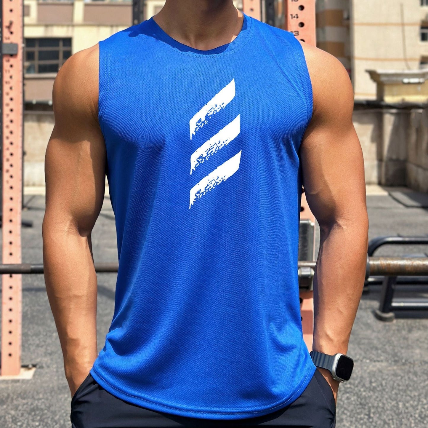Sport Tanktop Heren | Sneldrogend & Mouwloos