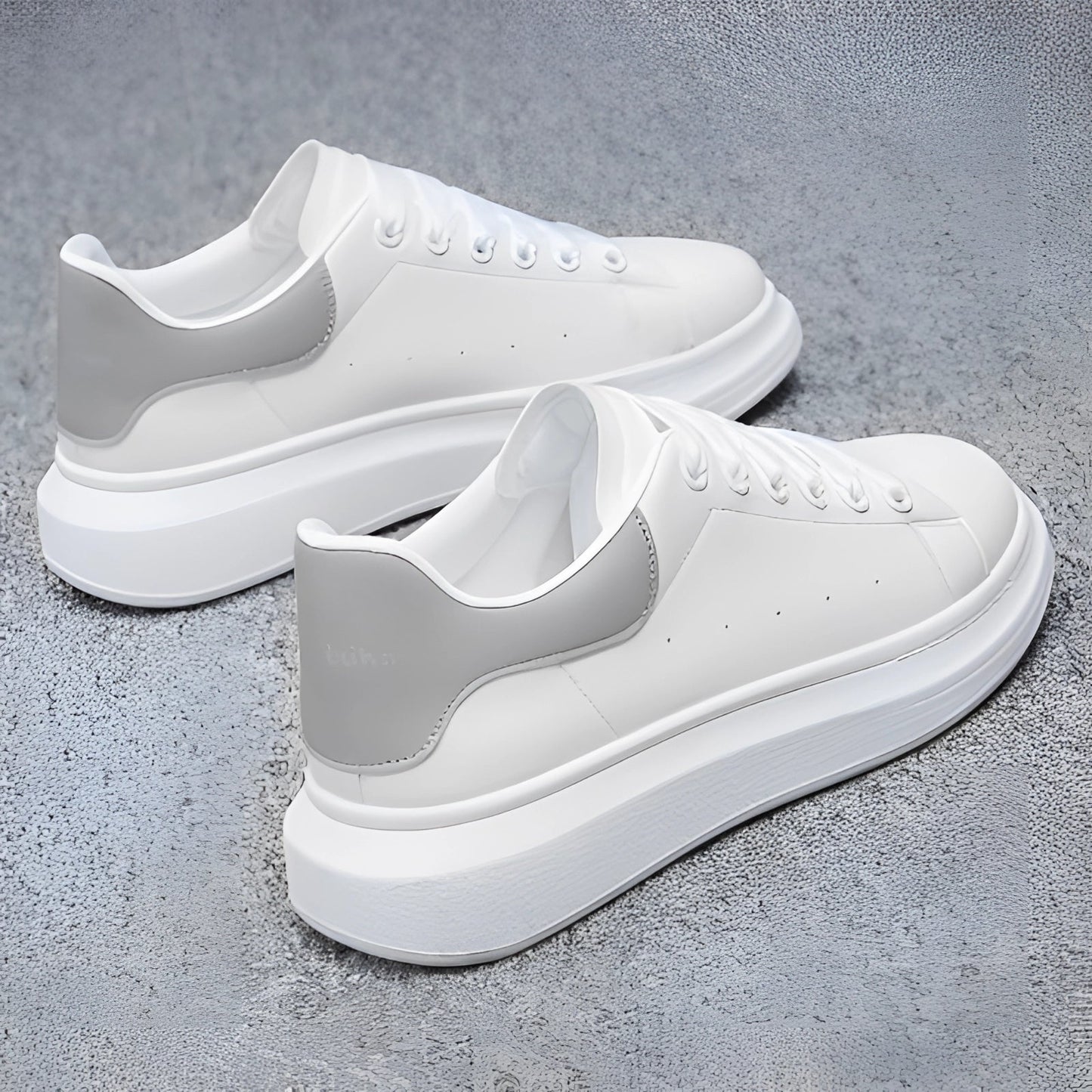 Unisex Witte Sneaker – Leer & Plateauzool