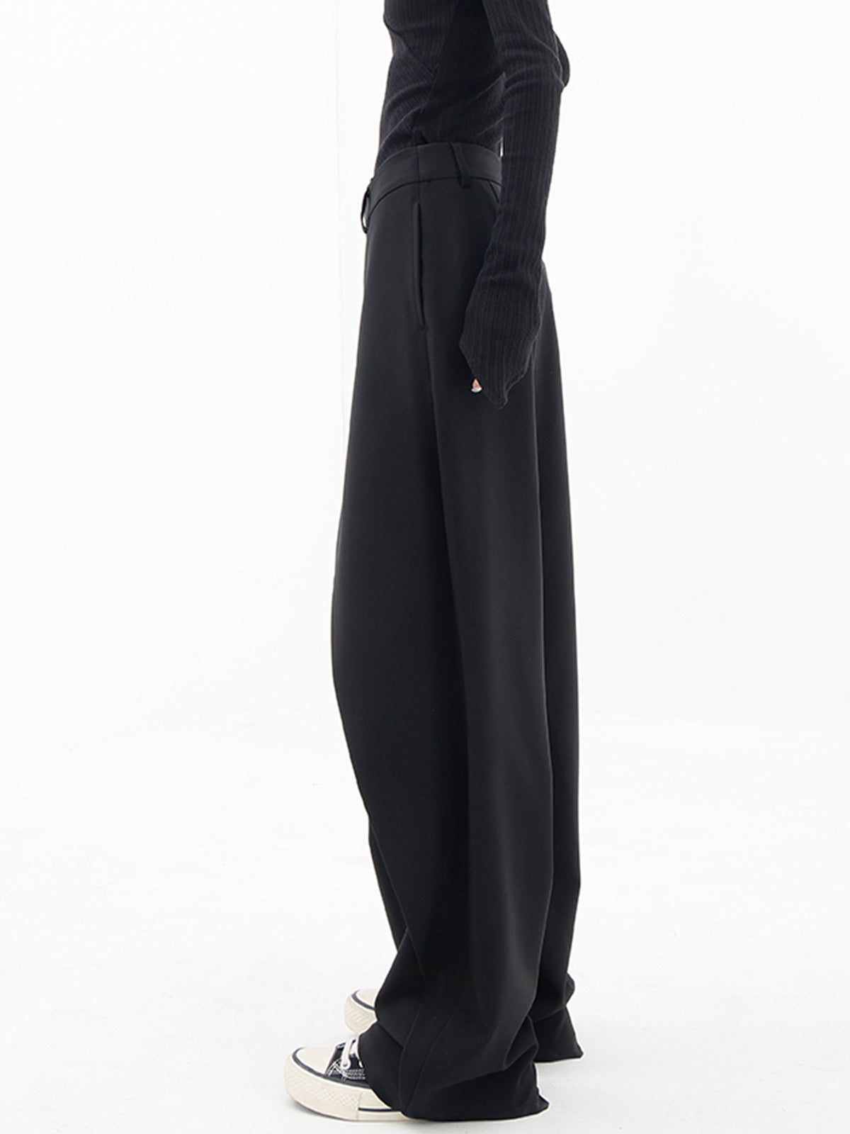 Lina Pantalon Dames | Wide Leg & Overslag