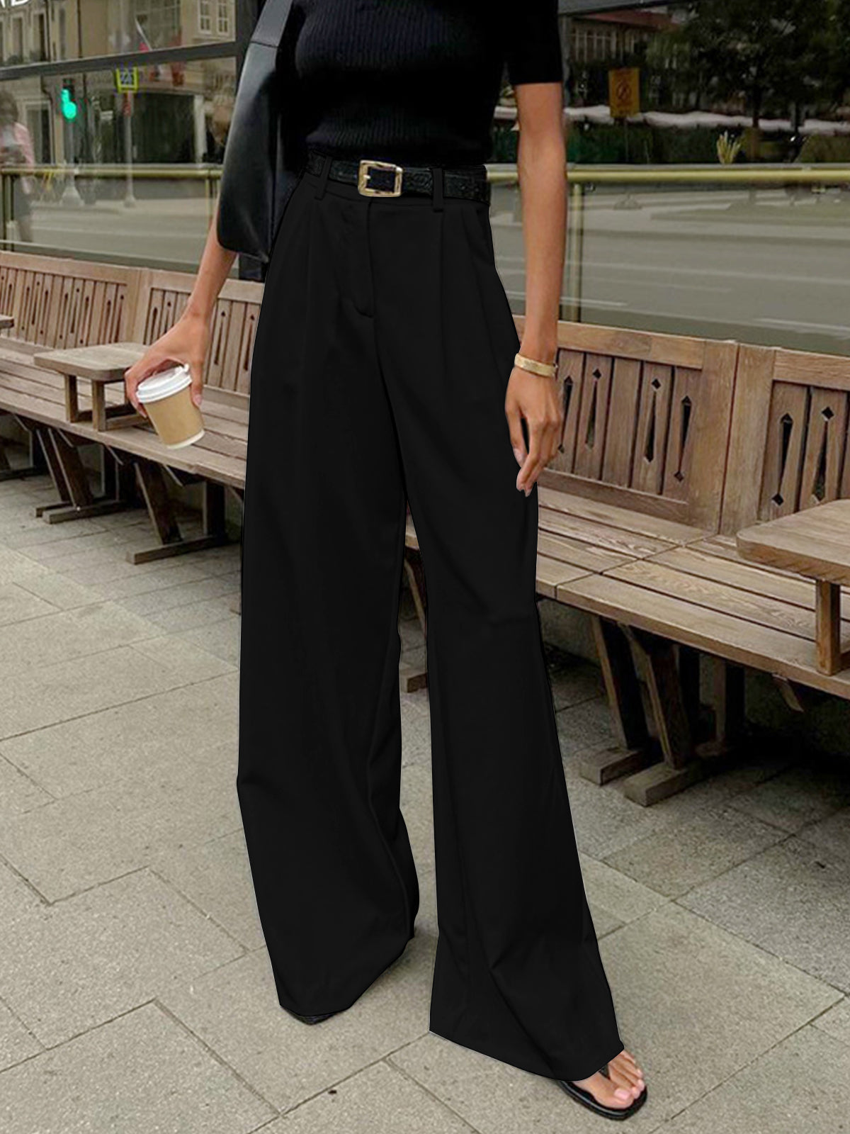 Noa Pantalon Dames | Wide Leg & Hoge Taille