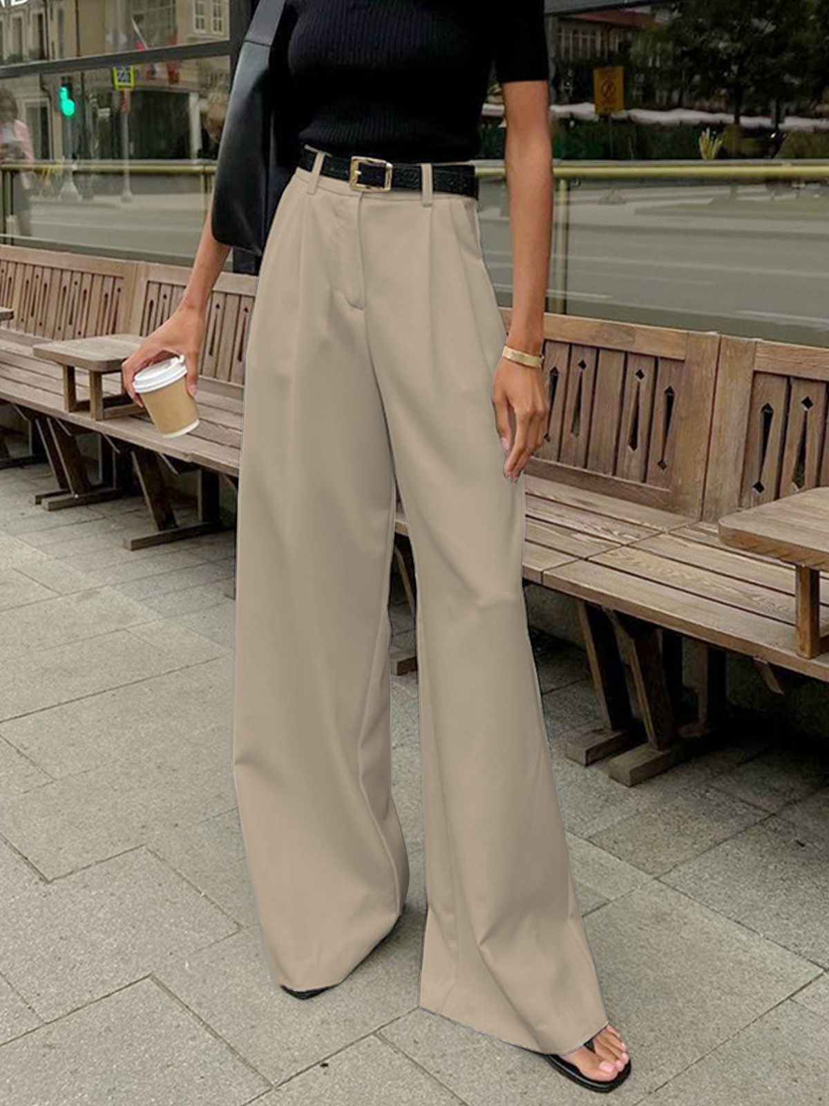 Noa Pantalon Dames | Wide Leg & Hoge Taille