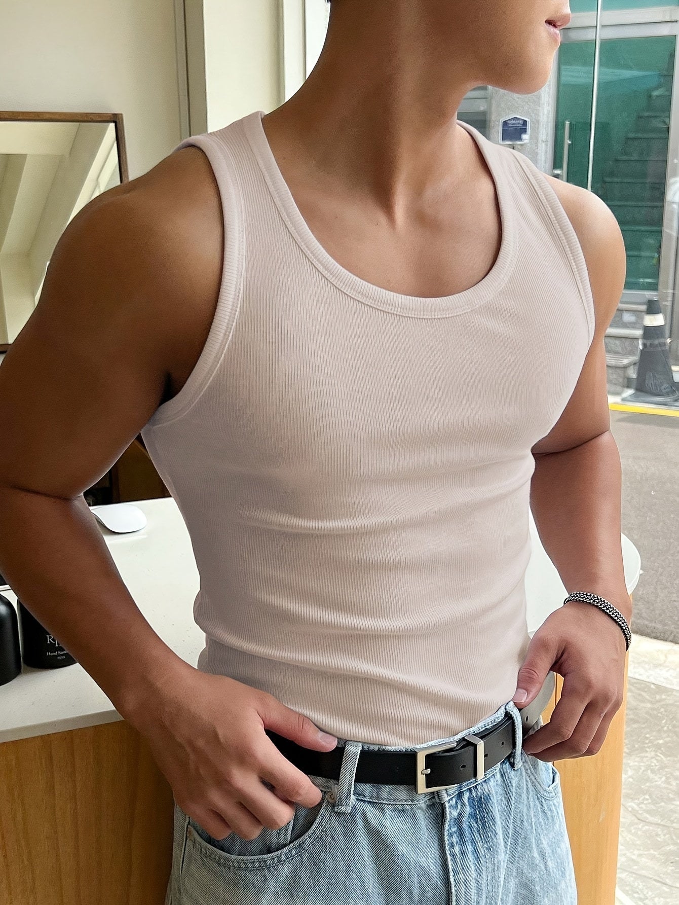 Basic Ribbed Tanktop – Licht & Comfortabel