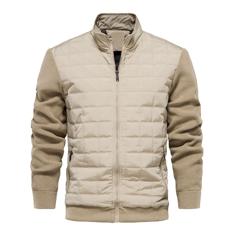 Casual herenjack met gewatteerde body
