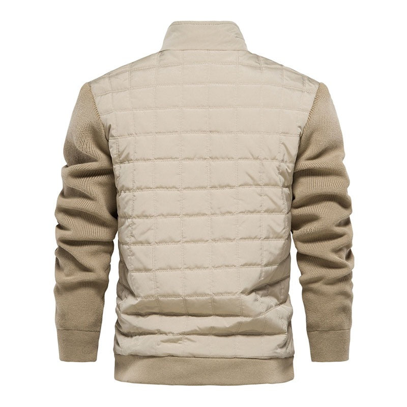 Casual herenjack met gewatteerde body