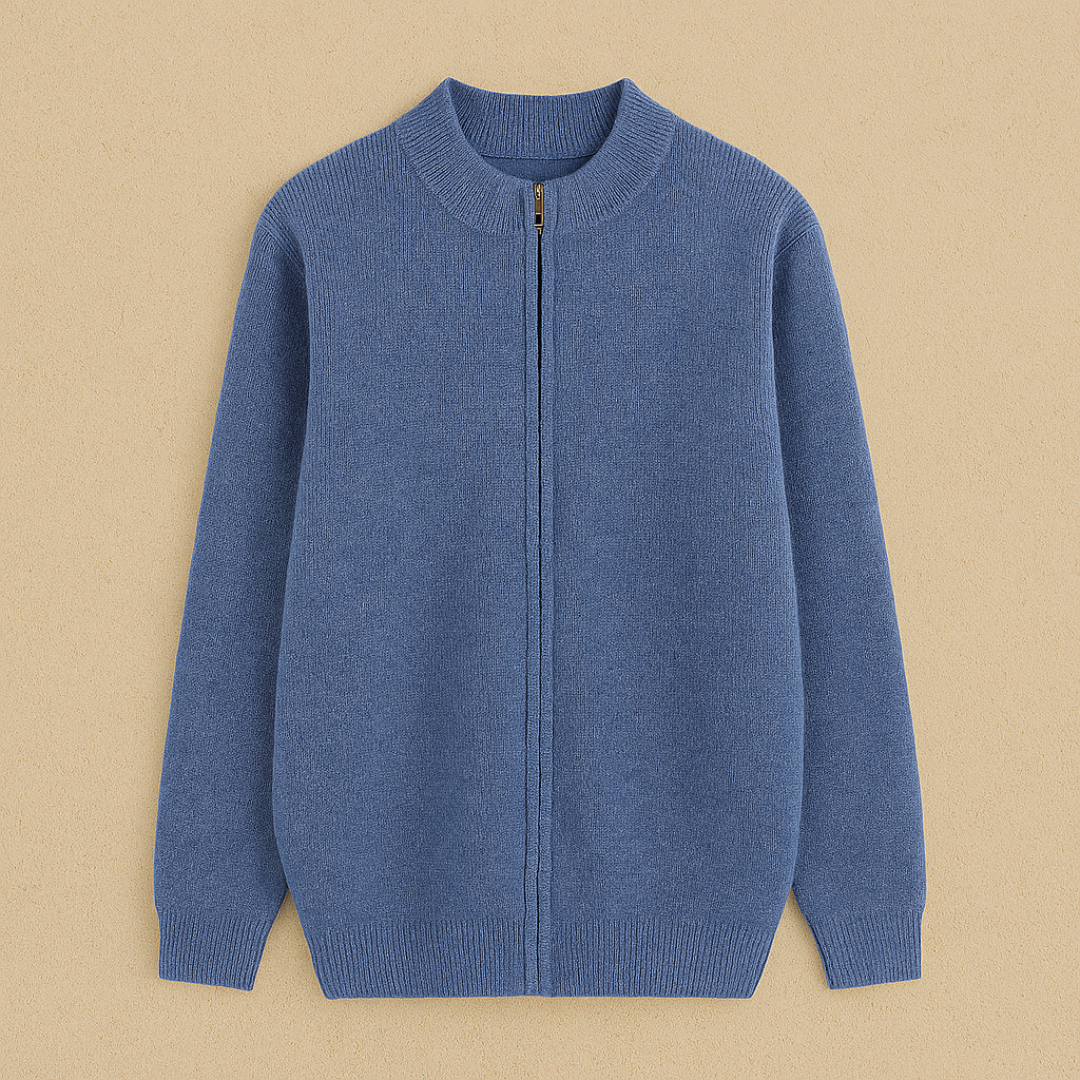 Heren Vest | Rits & Lange Mouw