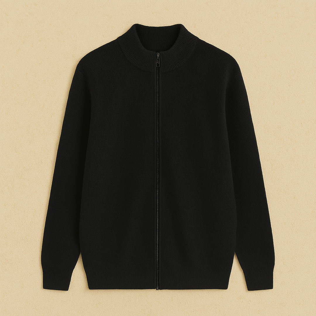 Heren Vest | Rits & Lange Mouw