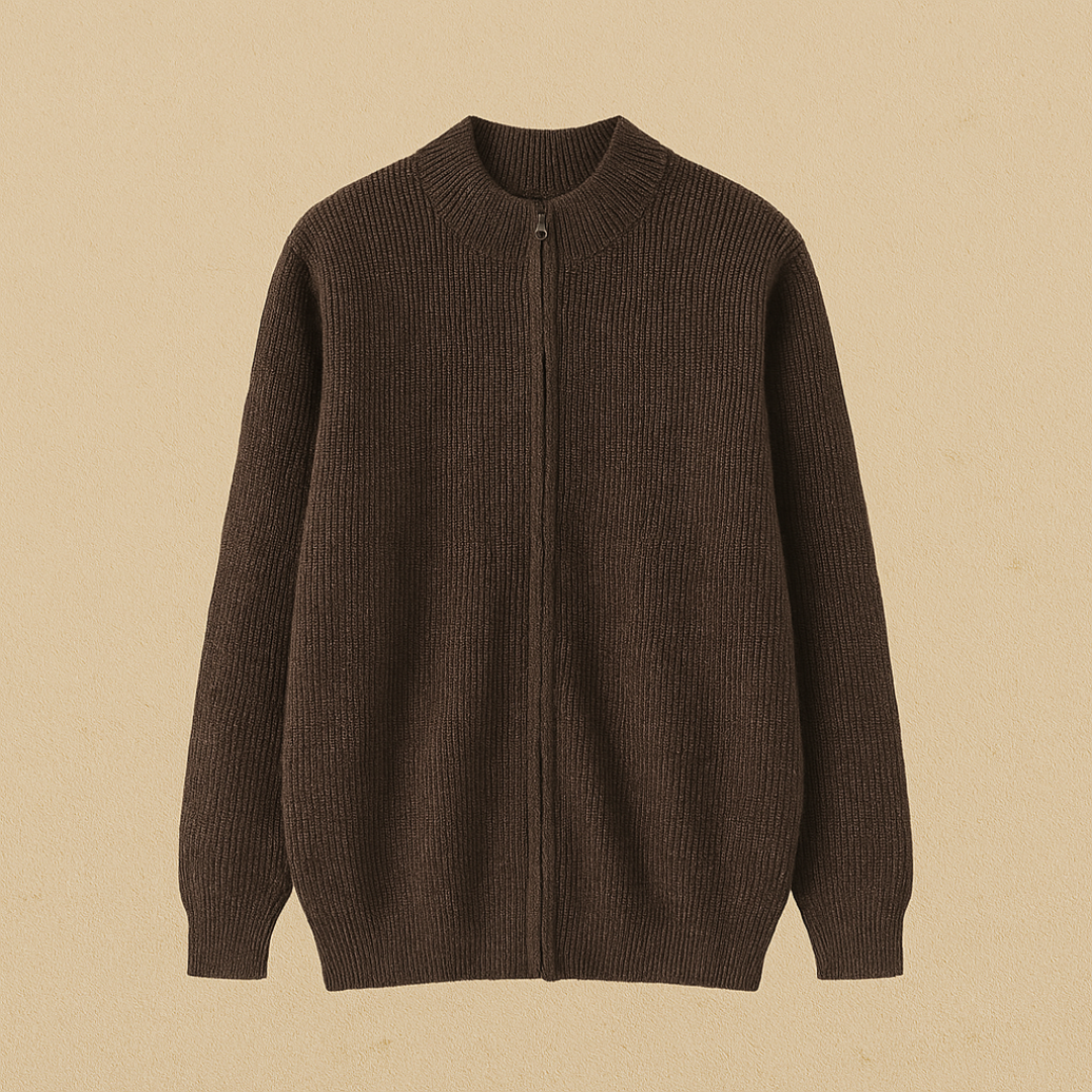 Heren Vest | Rits & Lange Mouw