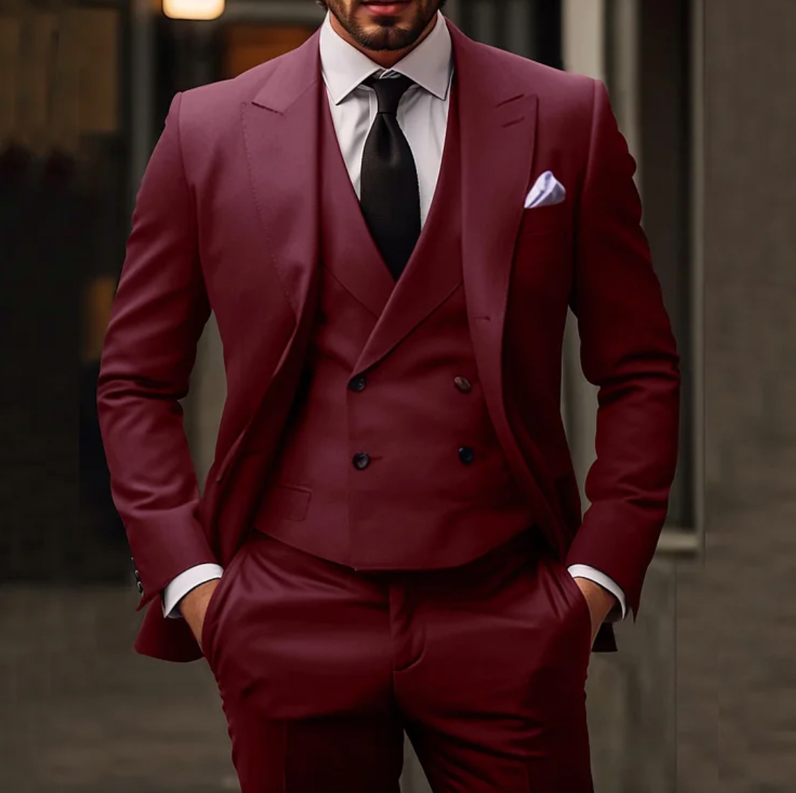 Aron - 3-Delig Heren Pak Slim Fit