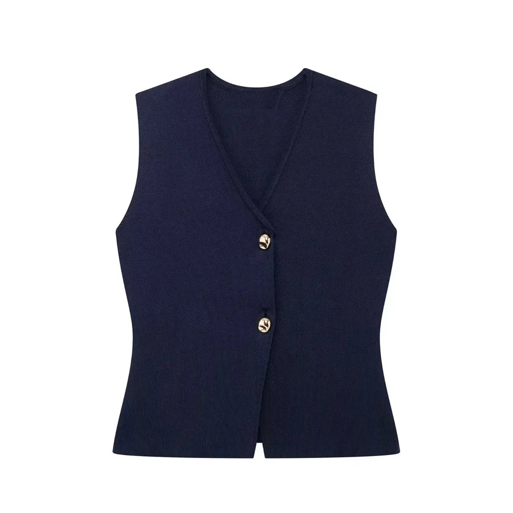 Fleur - Mouwloze Gilet Top