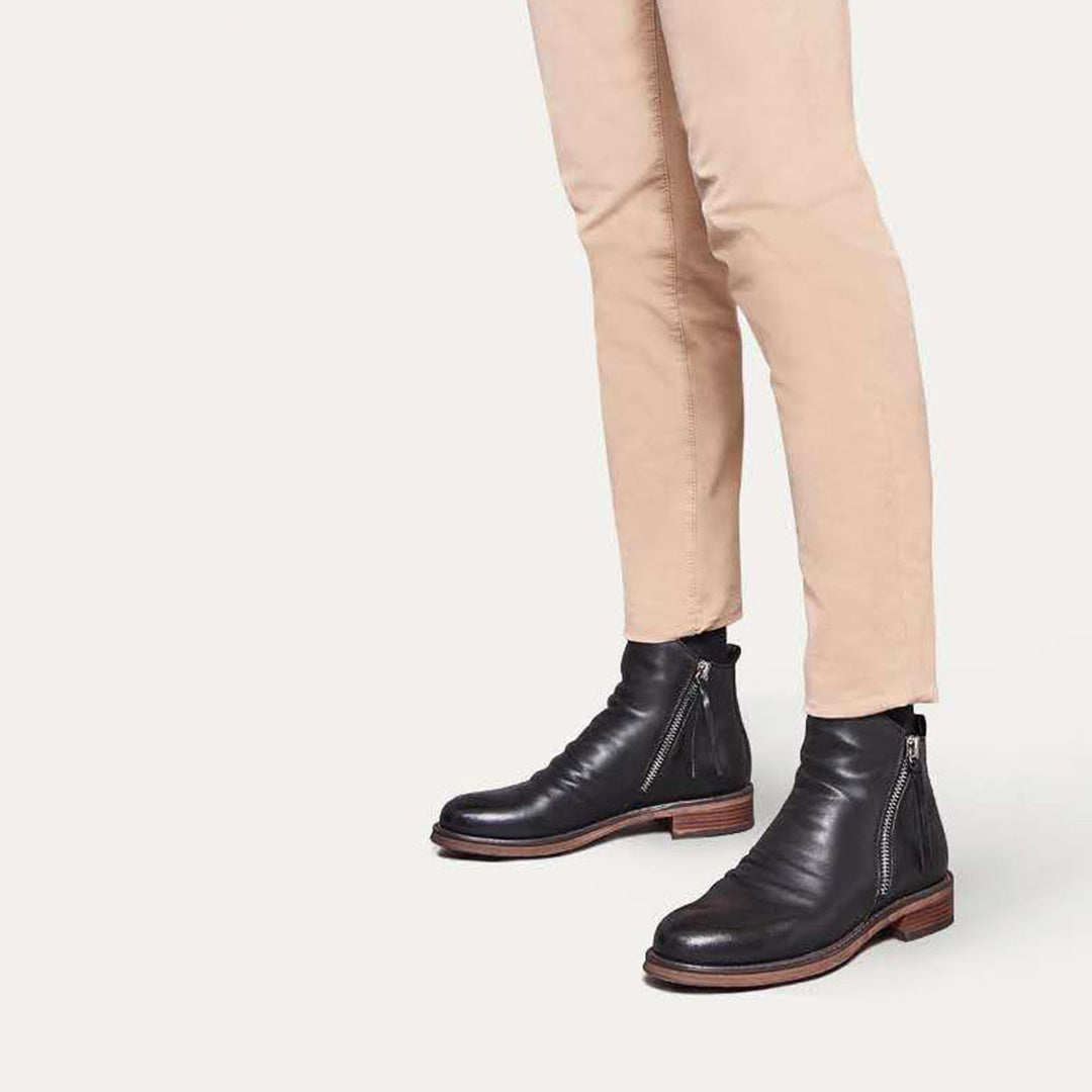 Heren Enkellaarzen | Boots met Lage Hak