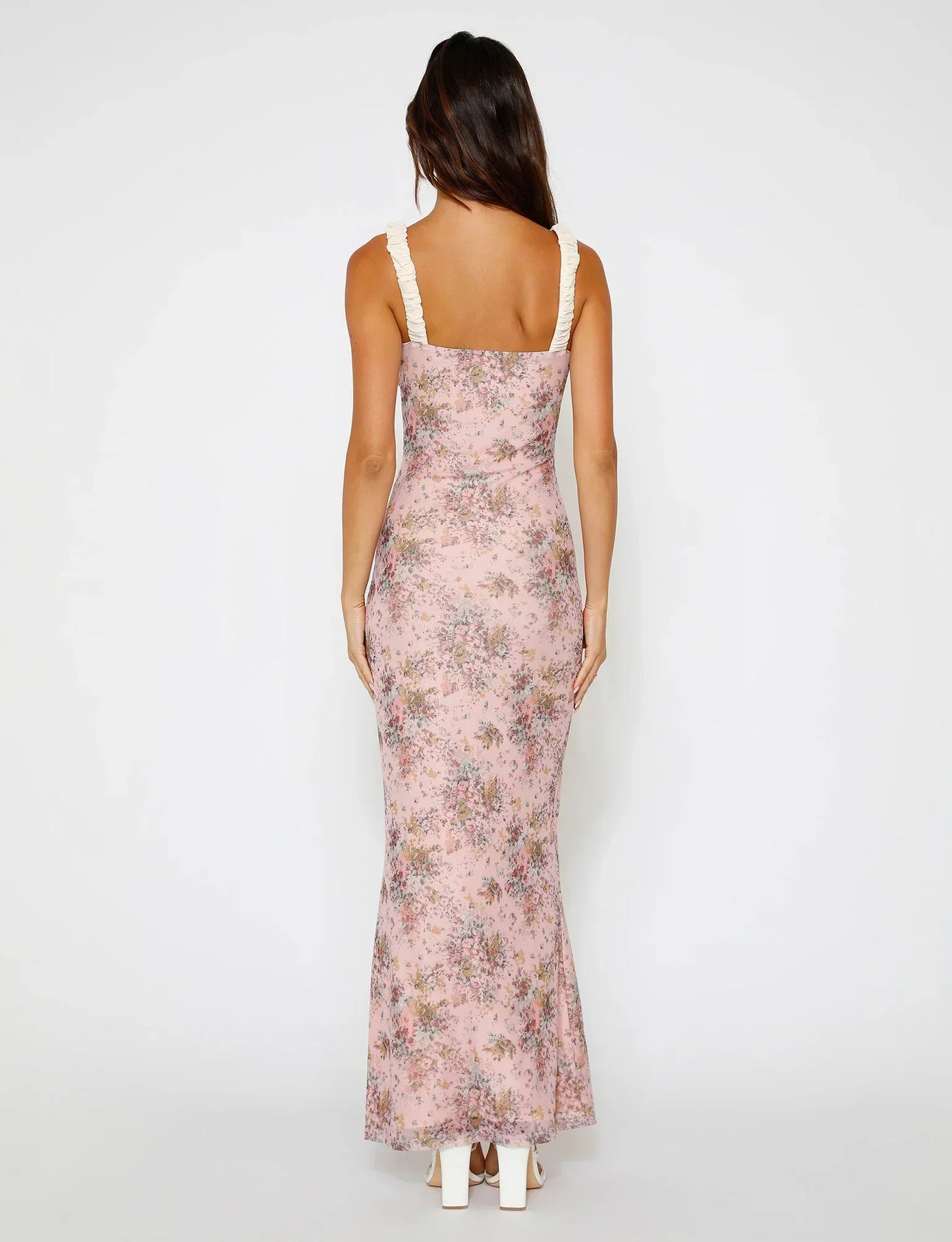 Bloemenprint Maxi-jurk
