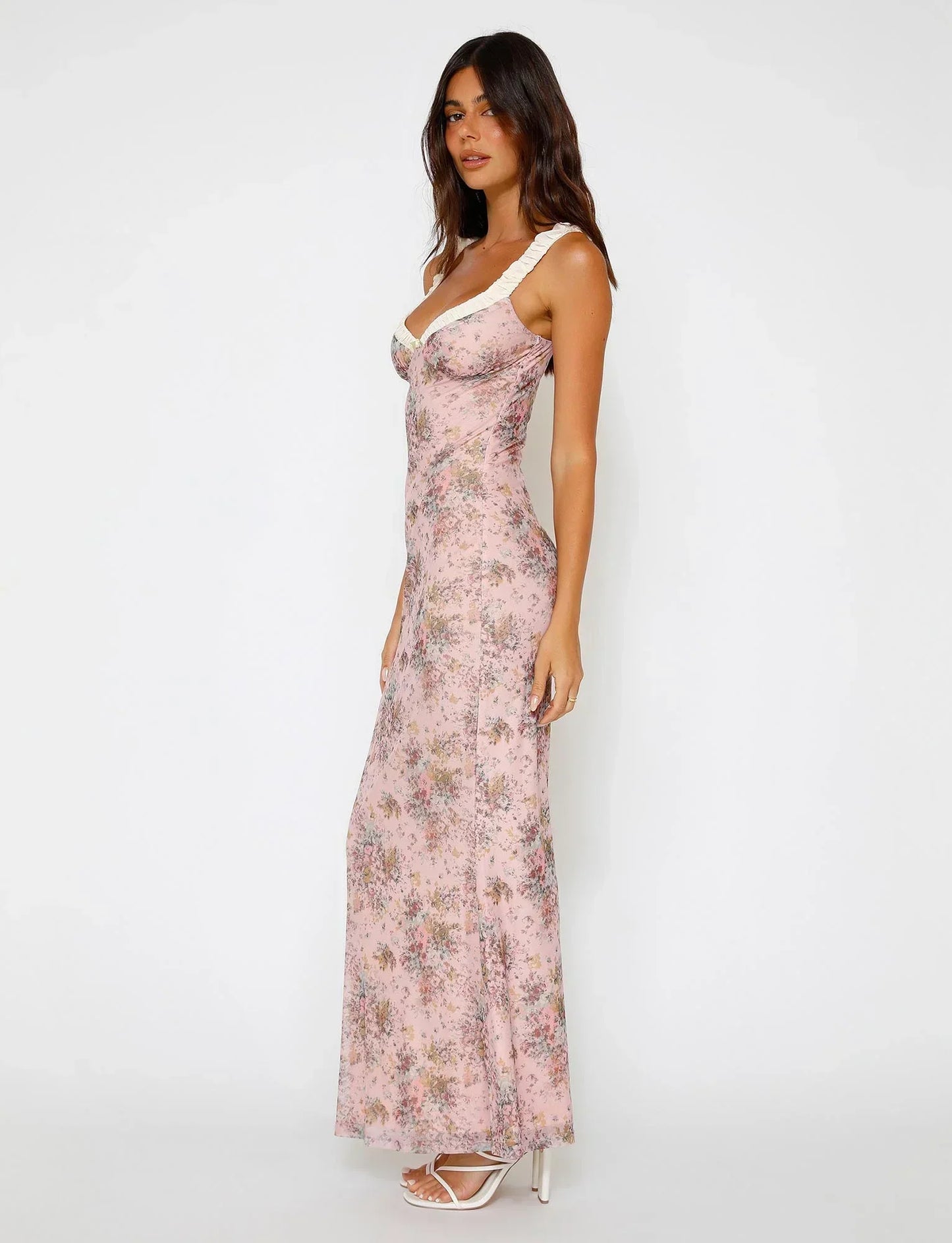 Bloemenprint Maxi-jurk
