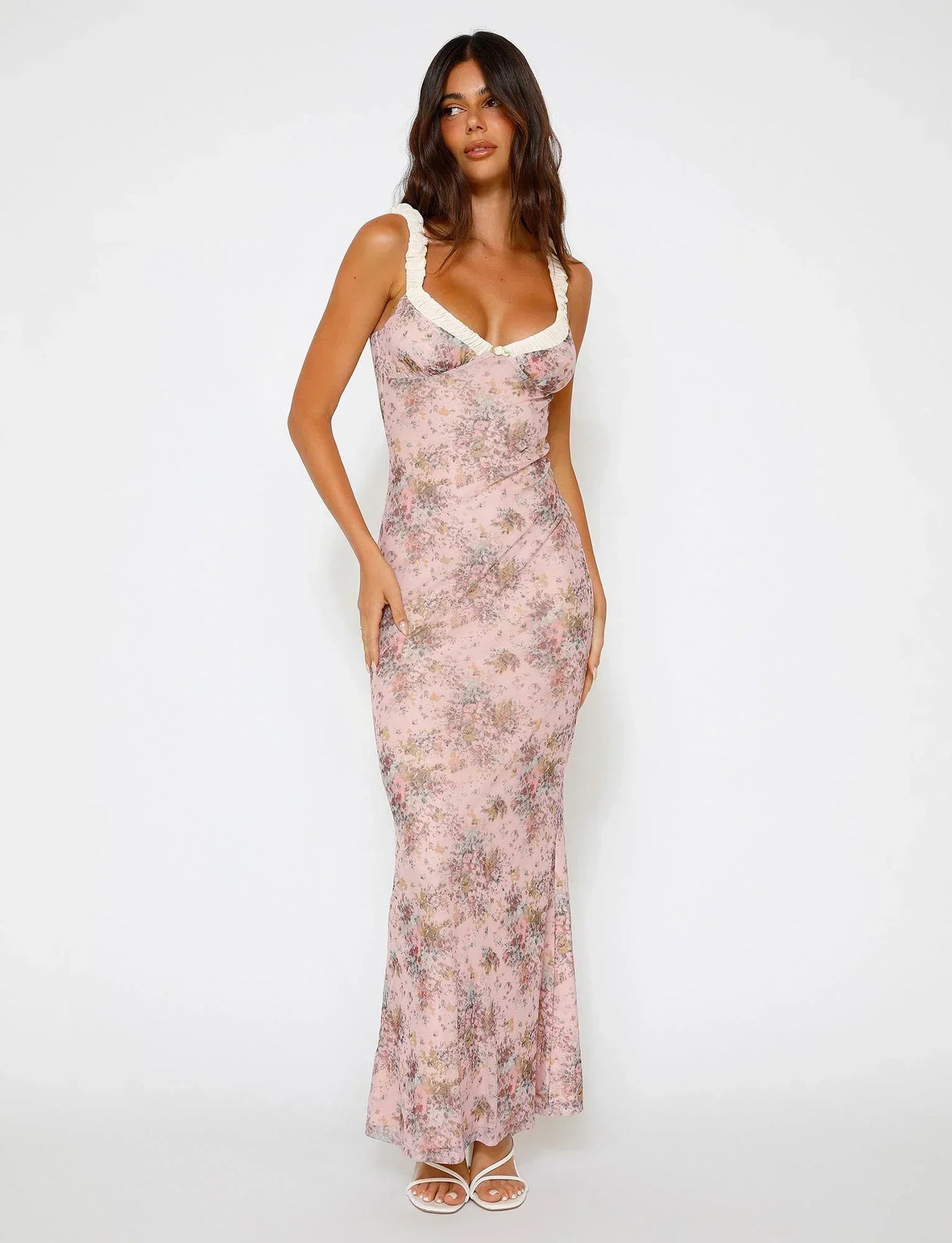 Bloemenprint Maxi-jurk
