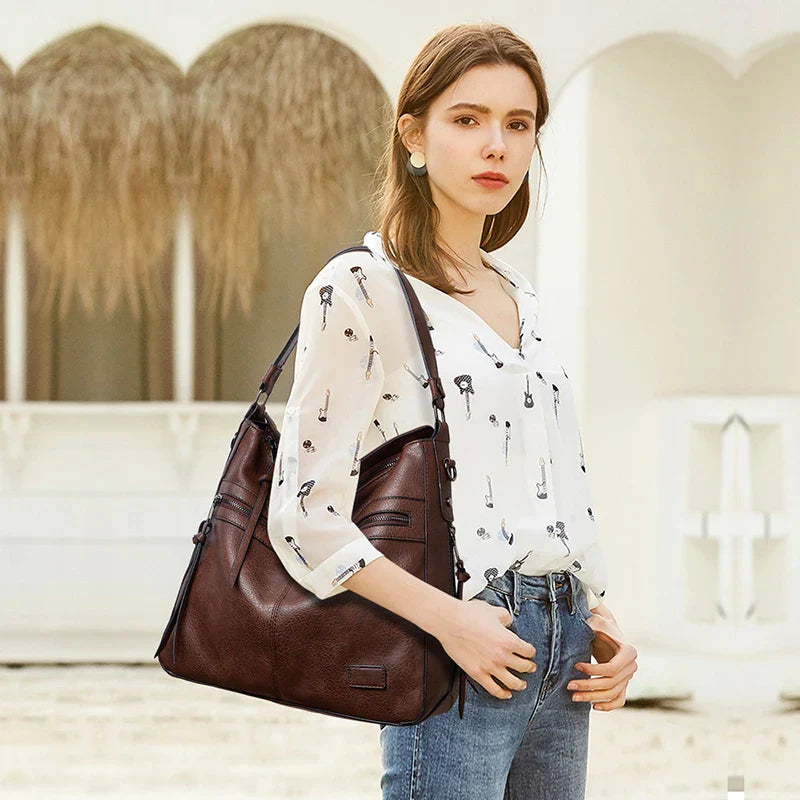 Sophia - Grote Leren Tote Bag