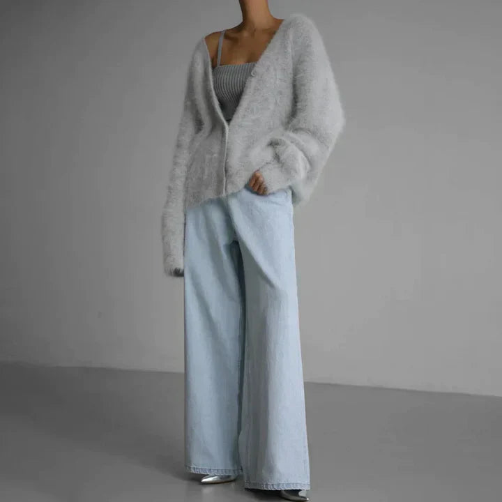 Liz Dames Vest | V-Hals Vest & Knopen
