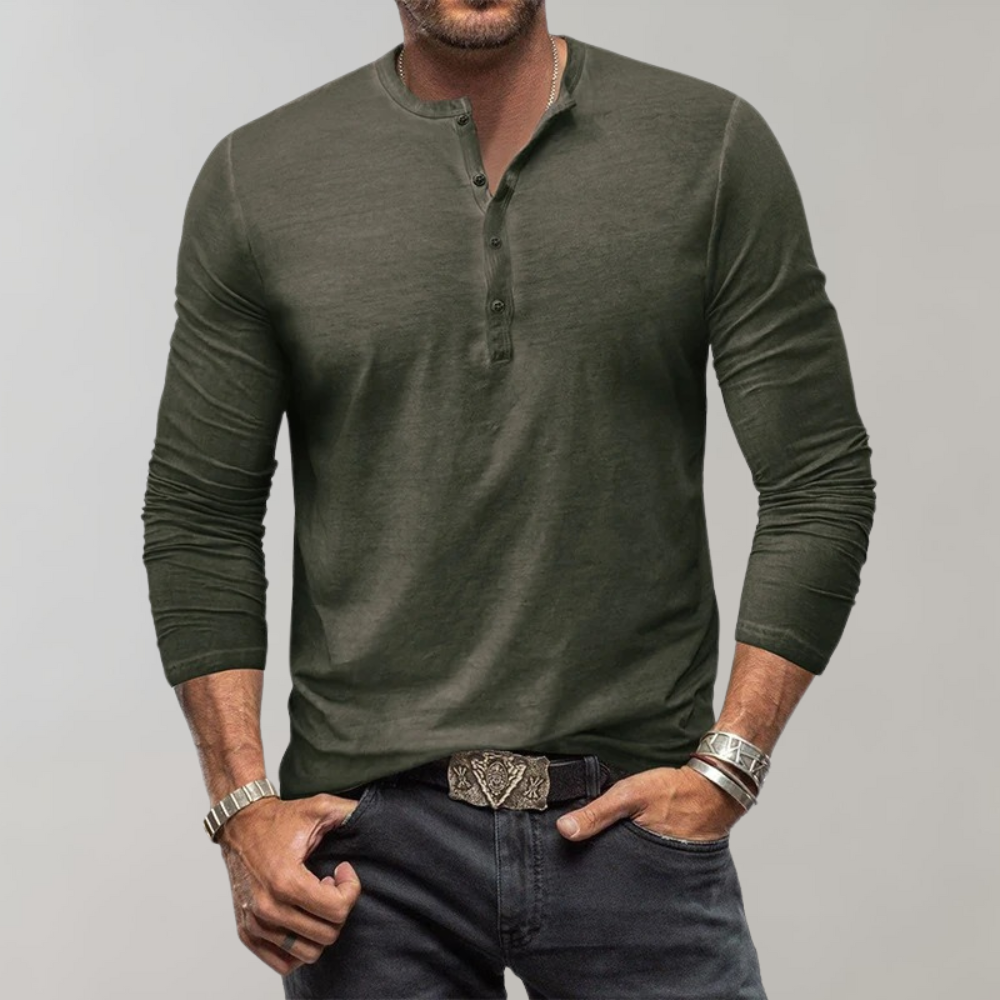 Lennox - Tijdloos Henley Overhemd